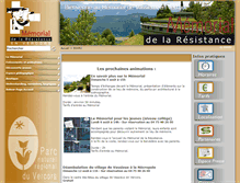 Tablet Screenshot of memorial-vercors.fr